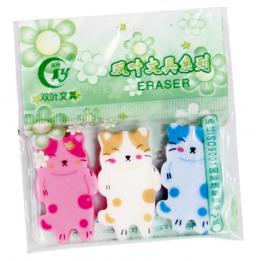 Sleeping Cat Erasers