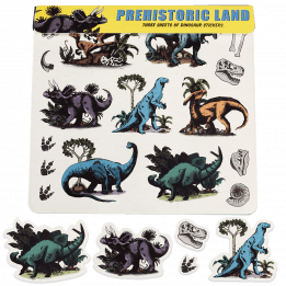 Dinosaurs stickers 3 sheets 