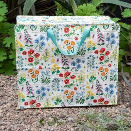 Wild flowers jumbo bag , flowers storage bag