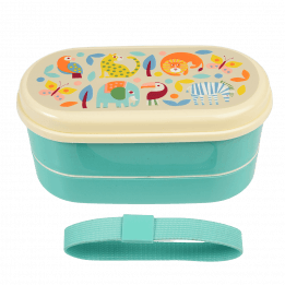 Wild Wonders bento box with elastic strap removed