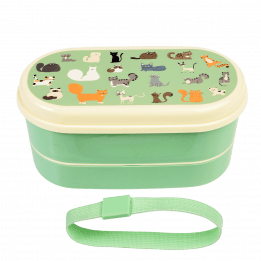Nine Lives bento box with elastic strap removed
