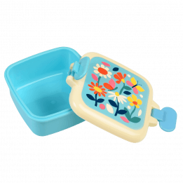 Butterfly Garden snack pot with lid unclipped