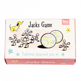 Traditional Jacks game in a gift box