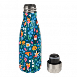 Fairies In The Garden 260ml Stainless Steel Bottle with lid unscrewed