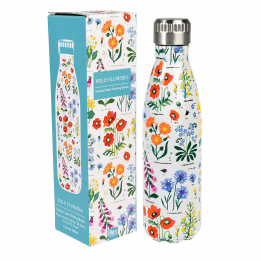 Wild flowers stainless steel drinking bottle 500ml out of box