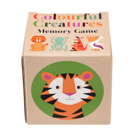 colourful creatures memory game box