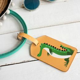 Harry The Crocodile Luggage Tag