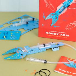 Make your own hydraulic powered robot arm kit
