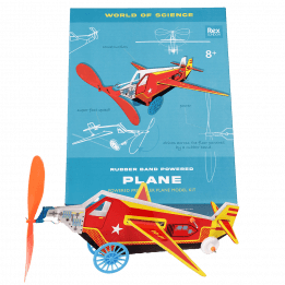 Propeller plane kit fully assembled with box