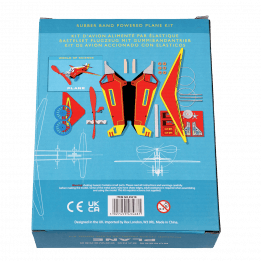 Propeller plane kit box rear side