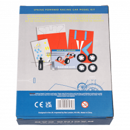 Racing car kit box rear side