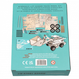 Hydraulic digger truck kit box rear side