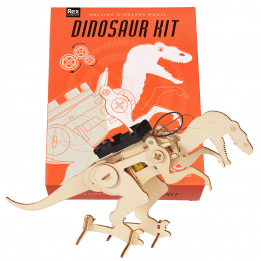 Motorised dinosaur kit fully assembled with box