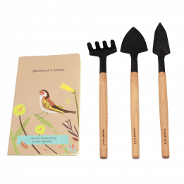 Your Garden mini tool set notebook rake shovel and trowel