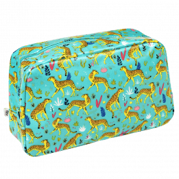 Cheetah wash bag