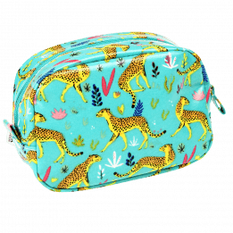 Cheetah makeup bag