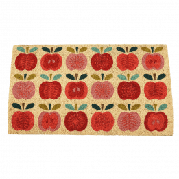 vintage apple design doormat surface