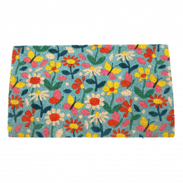 butterfly garden design doormat surface