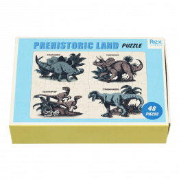 Prehistoric Land puzzle matchbox styled box