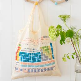 Periodic Table Recycled Foldaway Shopper Bag