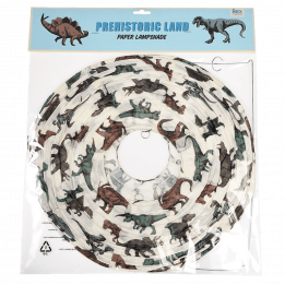 Prehistoric Land paper lampshade in packaging