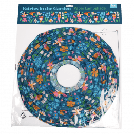 Fairies in the Garden paper lampshade in packaging
