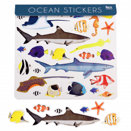 Ocean stickers with some out of packaging