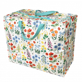 wild flowers jumbo bag, flowers design storage bag