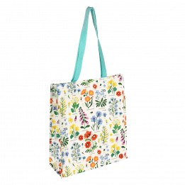 Wild Flowers shopping bag, recycle shopping bag 