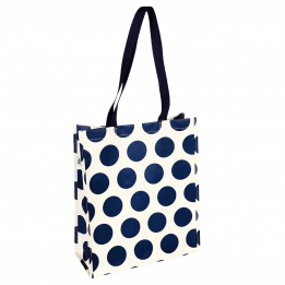 Navy on cream Spotlight shopping bag