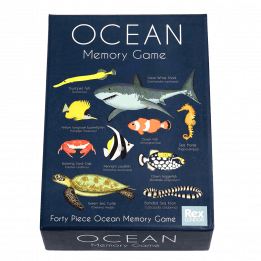 Ocean memory game box lid