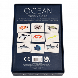 Ocean memory game base of box
