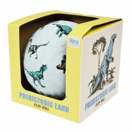 Prehistoric Land play ball in box side view