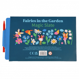 Fairies in the Garden Magic Slate toy back with information