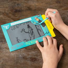 Child drawing on Secret Agent Magic Slate