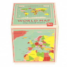 World Map puzzle box