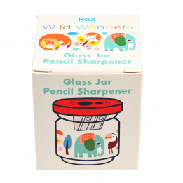 Wild Wonders glass jar pencil sharpener box
