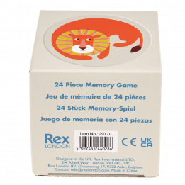 Wild Wonders memory game box rear view with info