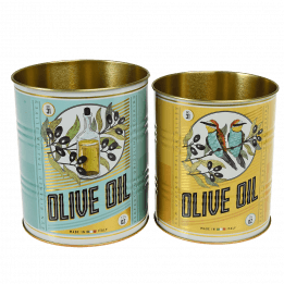 Olive Oil Storage Tins (set Of 2)