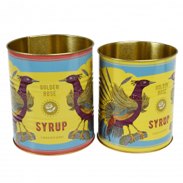 Golden Rose Syrup Storage Tins (set Of 2)