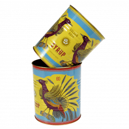 Golden Rose Syrup Storage Tins (set Of 2)