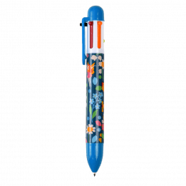 Six colour ballpoint pen with fairies among flowers print