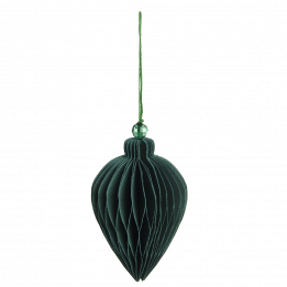 Honeycomb paper Christmas decoration in green