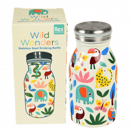 Wild Wonders 250ml stainless steel bottle with box