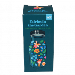 Fairies in the Garden 250ml stainless steel bottle box