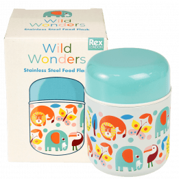 Wild Wonders stainless steel food flask with box