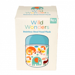 Wild Wonders stainless steel food flask box