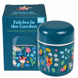 Fairies in the Garden stainless steel food flask with box