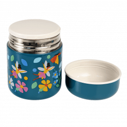 Fairies in the Garden stainless steel food flask with outer lid / cup removed