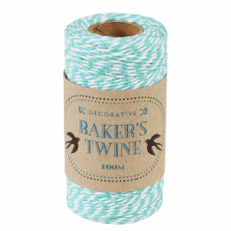 Teal And White Baker's Twine